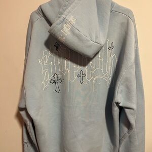 Sky Blue Graphic Hoodie